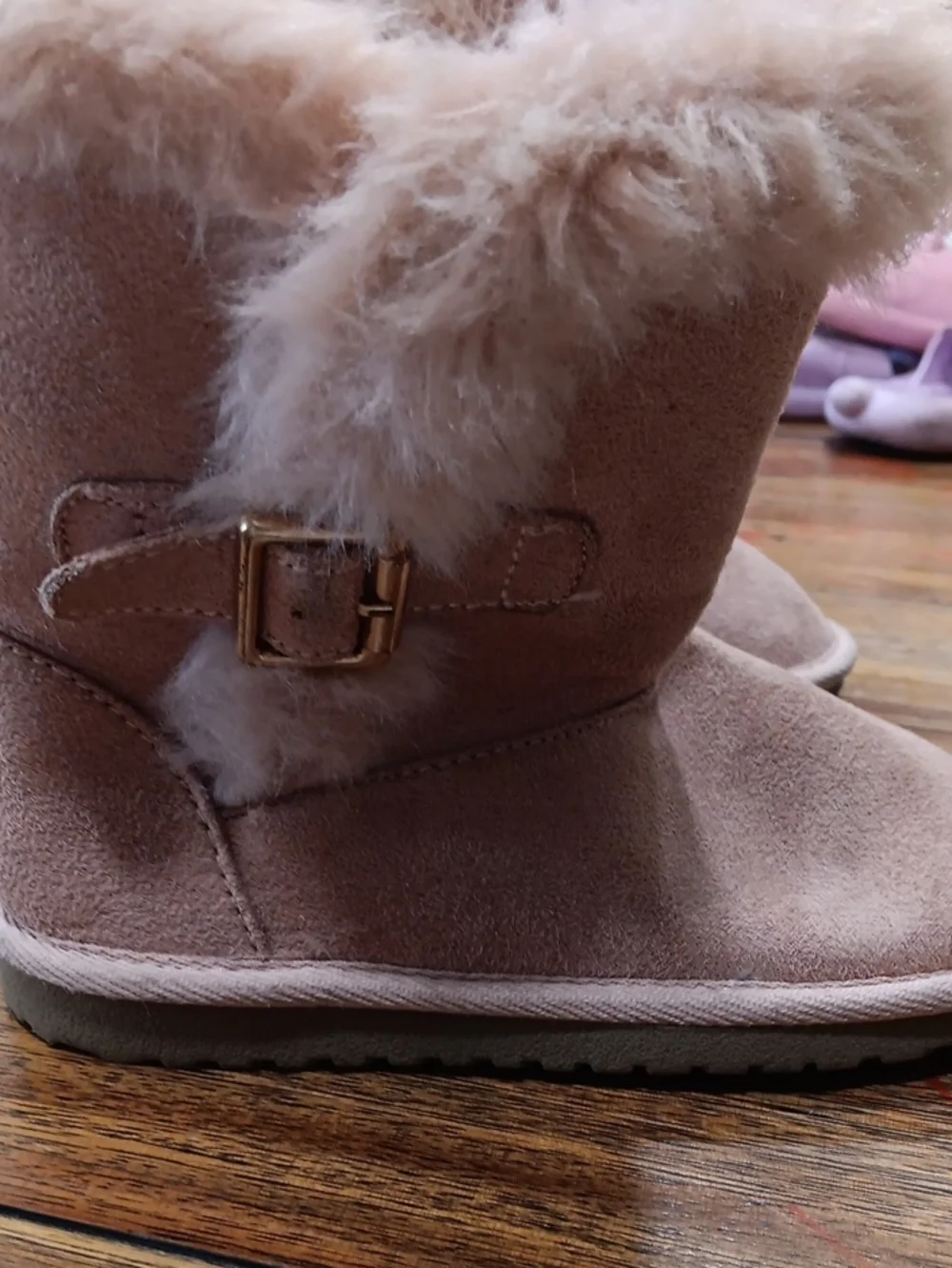Childrens Place Kids Faux Fur Lined Boot - Pink
